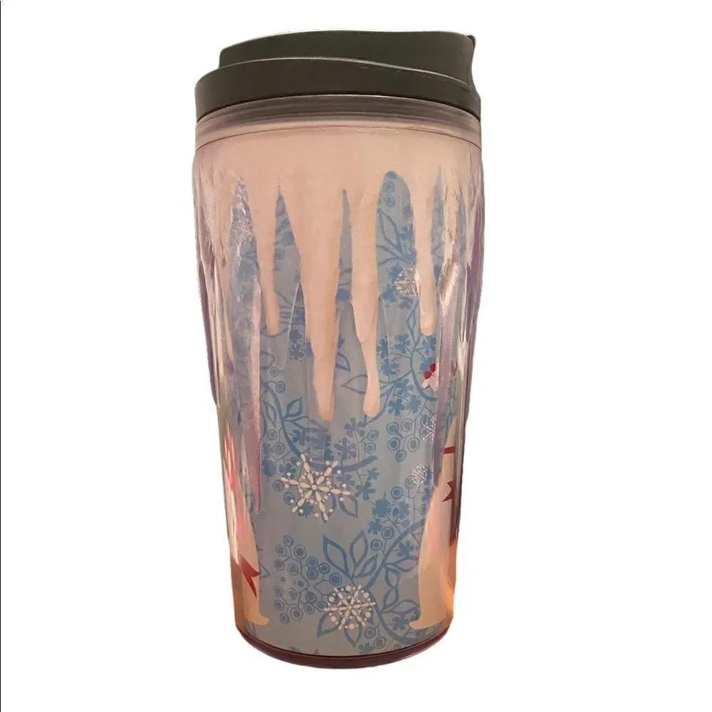 RARE Vintage 2002 Starbucks 12 oz Christmas Penguin Travel Mug